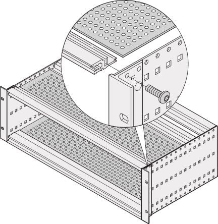 nVent SCHROFF Guide Rail Cover Plate for Use with Mechanical Covering Of Installed Components [24561-051]; 283-9195