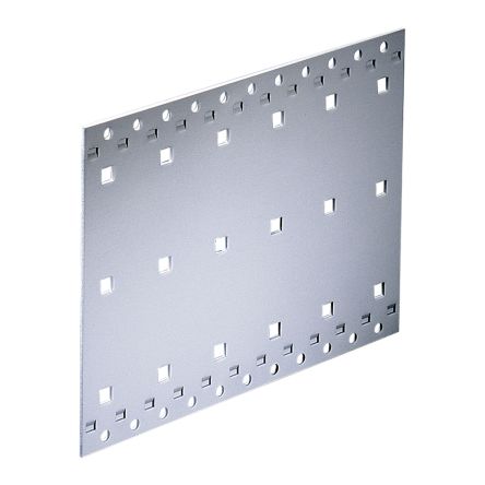 nVent SCHROFF Stainless Steel Rack Panel, 3U, Ventilated, 415mm [34560-193]; 283-9204