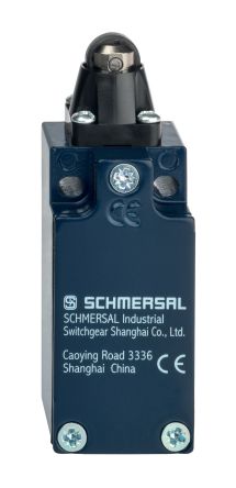 Schmersal EX-Z Series Roller Plunger Safety Interlock Switch, 2NC, IP67, Die Cast Zinc Housing, 230V ac ac Max, 4A Max [EX-ZR 235-02Z-3D]; 284-0248