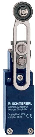 Schmersal EX-Z Series Roller Lever Safety Interlock Switch, 1NO/1NC, IP67, Die Cast Zinc Housing, 230V ac ac Max, 4A Max [EX-ZV7H 235-11Z-3D]; 284-0295