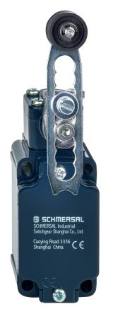 Schmersal EX-T Series Roller Lever Actuator, 1NO/1NC, IP65, Die Cast Zinc Housing, 230V ac ac Max, 5A Max [EX-T4V7H335-11Y-2138]; 284-0320