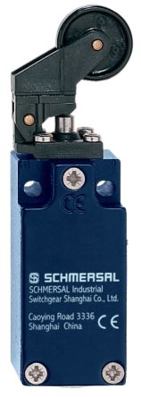 Schmersal EX-Z Series Roller Lever Actuator, IP67, Die Cast Zinc Housing, 230V ac ac Max, 4A Max [EX-ZK4 235-02Z-3D]; 284-0335