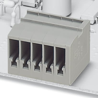 Phoenix Contact ST Series Horizontal Wave Soldering Mount PCB Header, 8 Contact(s), 5.2 mm Pitch, 1 Row(s), Shrouded [1980433]; 284-0515