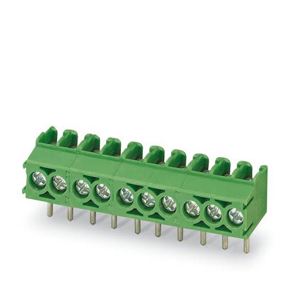 Phoenix Contact PT Series PCB Terminal Block, 4-Contact, 3.5mm Pitch, Wave Soldering, 1-Row, Screw Terminal Termination [1984785]; 284-0568