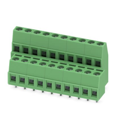 Phoenix Contact MKKDS Series PCB Terminal Block, 10-Contact, 5.08mm Pitch, PCB Mount, 2-Row, Screw Termination [1986482]; 284-0592