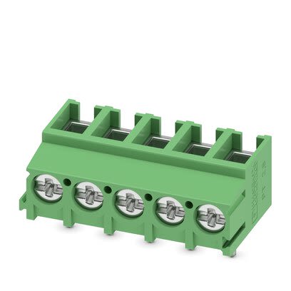 Phoenix Contact PT Series PCB Terminal Block, 5-Contact, 5mm Pitch, PCB Mount, 1-Row, Screw Termination [1987753]; 284-0603