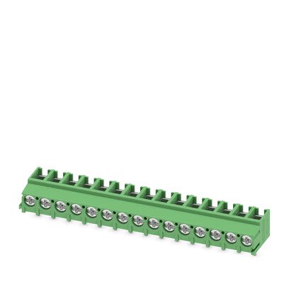Phoenix Contact PT Series PCB Terminal Block, 15-Contact, 5mm Pitch, PCB Mount, 1-Row, Screw Termination [1987850]; 284-0611
