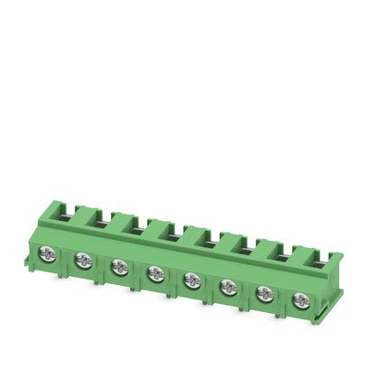 Phoenix Contact PT Series PCB Terminal Block, 8-Contact, 7.5mm Pitch, PCB Mount, 1-Row, Screw Termination [1988011]; 284-0617