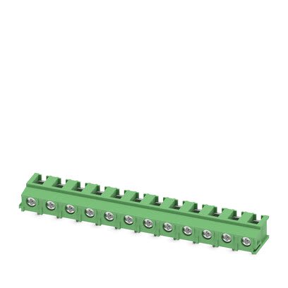 Phoenix Contact PT Series PCB Terminal Block, 12-Contact, 7.5mm Pitch, PCB Mount, 1-Row, Screw Termination [1988053]; 284-0621