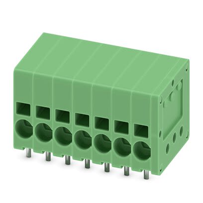 Phoenix Contact SPT Series PCB Terminal Block, 7-Contact, 3.5mm Pitch, PCB Mount, 1-Row, Push In Termination [1990782]; 284-0670