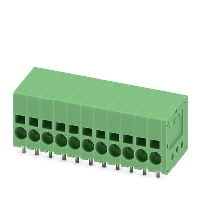 Phoenix Contact SPT Series PCB Terminal Block, 11-Contact, 3.5mm Pitch, PCB Mount, 1-Row, Push In Termination [1990821]; 284-0673