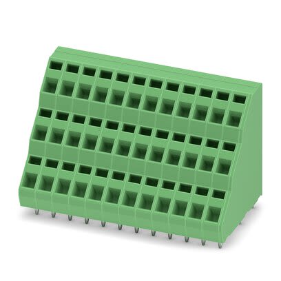 Phoenix Contact ZFK3DSA Series PCB Terminal Block, 36-Contact, 5.08mm Pitch, PCB Mount, 3-Row, Spring Cage Termination [1991671]; 284-0680
