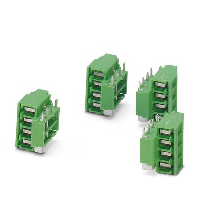 Phoenix Contact MKDSO Series PCB Terminal Block, 4-Contact, 5mm Pitch, PCB Mount, 1-Row, Screw Termination [2707945]; 284-1211