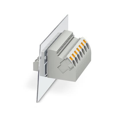 Phoenix Contact 4-POT-SCM Series Panel Feed Through Terminal Plug, 2-Contact, 8.1mm Pitch, Panel Mount, 1-Row, Push In [3056938]; 284-1416
