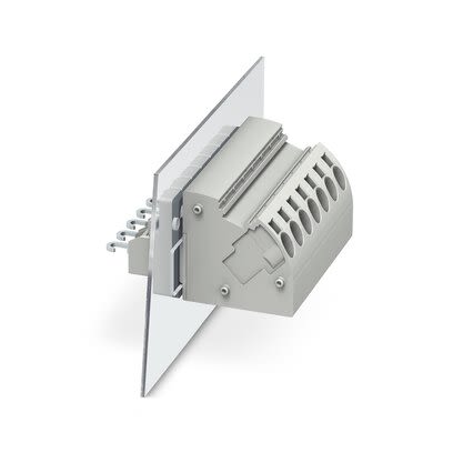 Phoenix Contact PWO 4-POT-SL/S Series Panel Feed Through Terminal Plug, 2-Contact, 8.1mm Pitch, Panel Mount, 1-Row, [3059728]; 284-1419