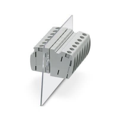 Phoenix Contact UW 16 Series Panel Feed Through Terminal Plug, 2-Contact, 12mm Pitch, Panel Mount, 1-Row, Push In [3073348]; 284-1426