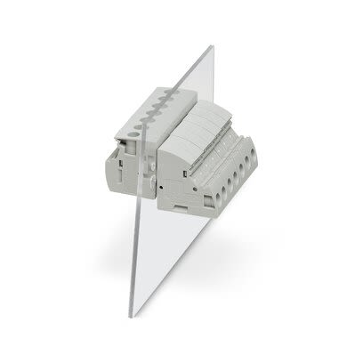 Phoenix Contact UWV 4 Series Panel Feed Through Terminal Plug, 2-Contact, 8.1mm Pitch, Panel Mount, 1-Row, Push In [3073380]; 284-1430
