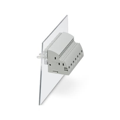 Phoenix Contact UWV 10-POT Series Panel Feed Through Terminal Plug, 2-Contact, 10.1mm Pitch, Panel Mount, 1-Row, Push [3073526]; 284-1433