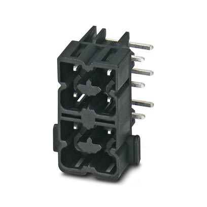 Phoenix Contact HSCH Series Wave Soldering Mount PCB Header, 6 Contact(s), 5 mm Pitch, 2 Row(s), Shrouded [2201792]; 284-1556
