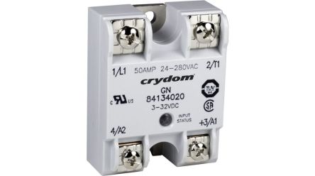 Sensata Crydom GN Series Solid State Relay, 50 A Load, Panel Mount, 280 V Load, 32 Vdc Control [84134020]; 284-2149