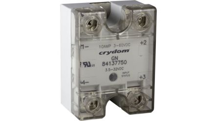 Sensata Crydom GN Series Solid State Relay, 10 A Load, Panel Mount, 200 V Load, 32 Vdc Control [84134850]; 284-2150