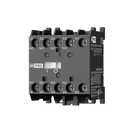 RS PRO Contactor Relay, 24 V Coil, 4-Pole, 4 A, 4NO [0]; 284-2357