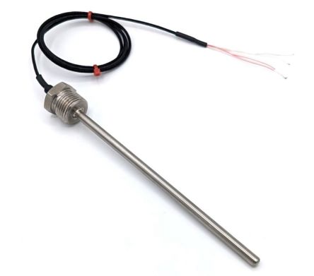 RS PRO PT100 RTD Sensor, 3mm Dia, 50mm Long, 4 Wire, 1/2 BSPP, +250°C Max [0]; 284-2385