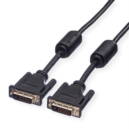 Roline, Male DVI-I Dual Link to Male DVI-I Dual Link Cable, 7.5m [11.04.5556]; 284-2699