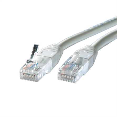Roline21.15, 500mm Cat5e, Grey RJ45 to Male RJ45 Male, UTP, Terminated PVC Sheath [21.15.0500]; 284-2704