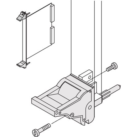 nVent SCHROFF Front Panel Handle for Use with Front Panel [20817-622]; 284-3028