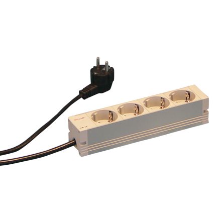 nVent SCHROFF 60110 Series Socket Strip, 210 x 44mm [60110-201]; 284-3057