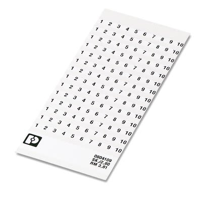 Phoenix Contact, SK Marker Card for use with  for use with Terminal Blocks [0804109:0051]; 284-3145