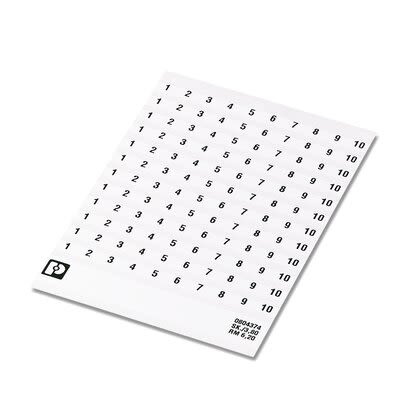 Phoenix Contact, SK Marker Card for use with  for use with Terminal Blocks [0804374:0021]; 284-3181