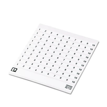 Phoenix Contact, SK Marker Card for use with  for use with Terminal Blocks [0804468:0061]; 284-3207