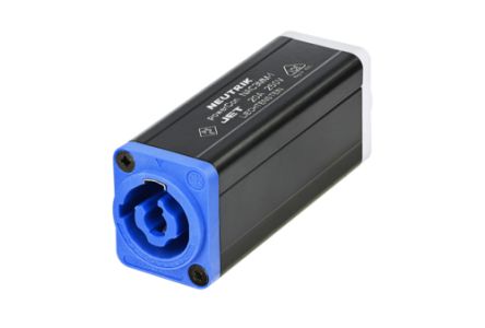 Neutrik Male Black AC Connector IP20 for use with Mains Connector [NAC3MM-1]; 284-3428