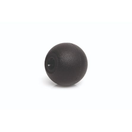 RS PRO Black Thermoplastic Ball Clamping Knob, M16, Threaded Mount [0]; 284-5370