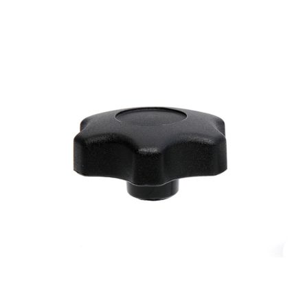 RS PRO Black Thermoplastic Multiple Lobes Clamping Knob, M6, Threaded Mount [0]; 284-5371