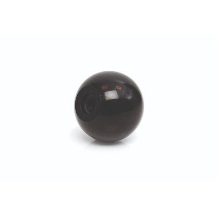 RS PRO Black Duroplast Ball Clamping Knob, M10, Threaded Mount [0]; 284-5488