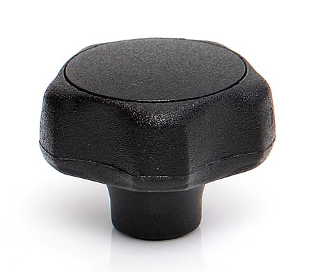 RS PRO Black Thermoplastic Multiple Lobes Clamping Knob, M8, Threaded Mount [0]; 284-5550