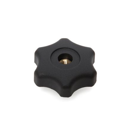 RS PRO Black Thermoplastic Multiple Lobes Clamping Knob, M8, Threaded Mount [0]; 284-5558