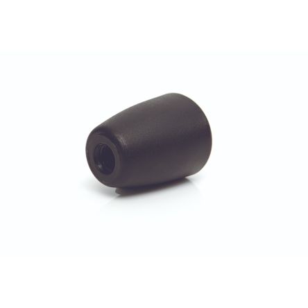 RS PRO Black Thermoplastic Taper Clamping Knob, M6, Threaded Mount [0]; 284-5562