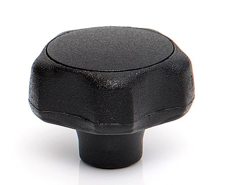 RS PRO Black Thermoplastic Multiple Lobes Clamping Knob, M5, Threaded Mount [0]; 284-5570