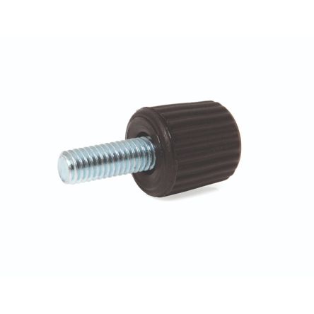 RS PRO Black Thermoplastic Taper Clamping Knob, M5 x 20, Bore [0]; 284-5597