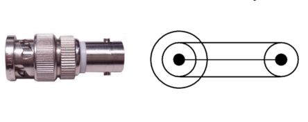 Keysight Technologies N1254A Series Male to Female Triax Connector, Straight Body [N1254A-103]; 284-5896