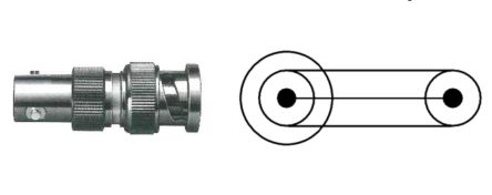 Keysight Technologies N1254A Series Female to Male Triax Connector, Straight Body [N1254A-104]; 284-5897