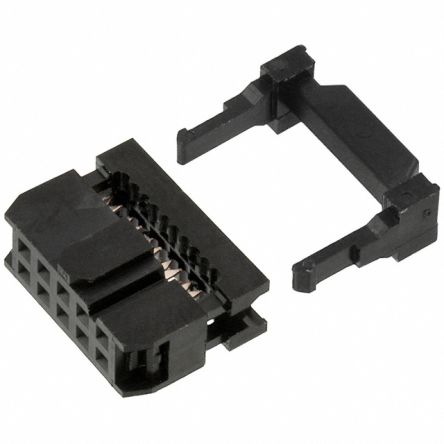 RS PRO 10-Way IDC Connector Socket for Cable Mount, 2-Row [0]; 284-6491