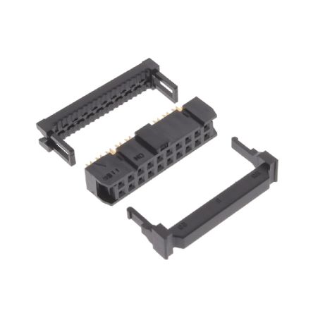 RS PRO 20-Way IDC Connector Socket for Cable Mount, 2-Row [0]; 284-6504