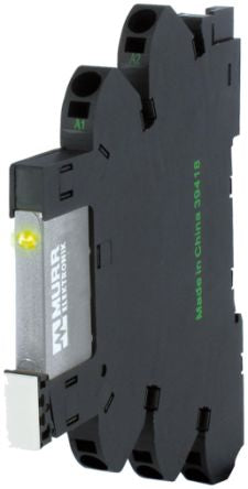 Murrelektronik Limited MIRO Series Interface Relay Module, DIN Rail Mount, 24V dc Coil, 1-Pole, 6A Load [3000-32512-2100040]; 284-6521