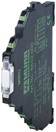 Murrelektronik Limited MIRO TR Series Solid State Interface Relay, 48 Vdc Control, 10 A Load, DIN Rail Mount [6652520]; 284-6575