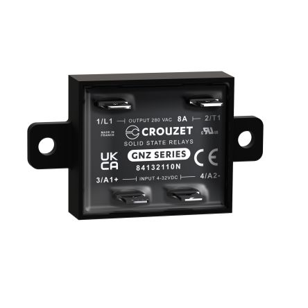 Crouzet GNZ Series Solid State Relay, 8 A Load, Panel Mount, 280 V ac Load, 32 Vdc Control [84132110N]; 284-6739